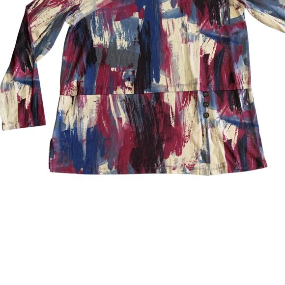 A' La Carte Women's Size M Pullover Mock Turtle Neck Top Blouse Brand New - Picture 11 of 15